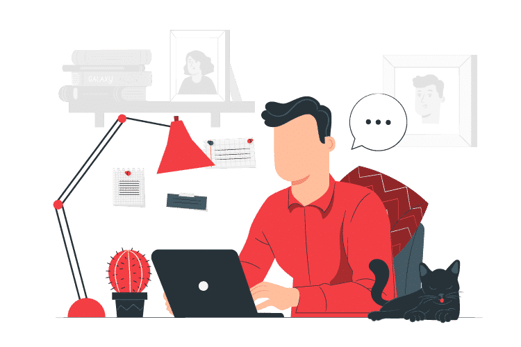Ilustração de clientes compartilhando seus resultados de contratação com a Testlify