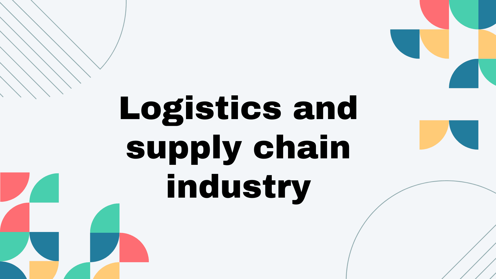 Settore della logistica e della supply chain