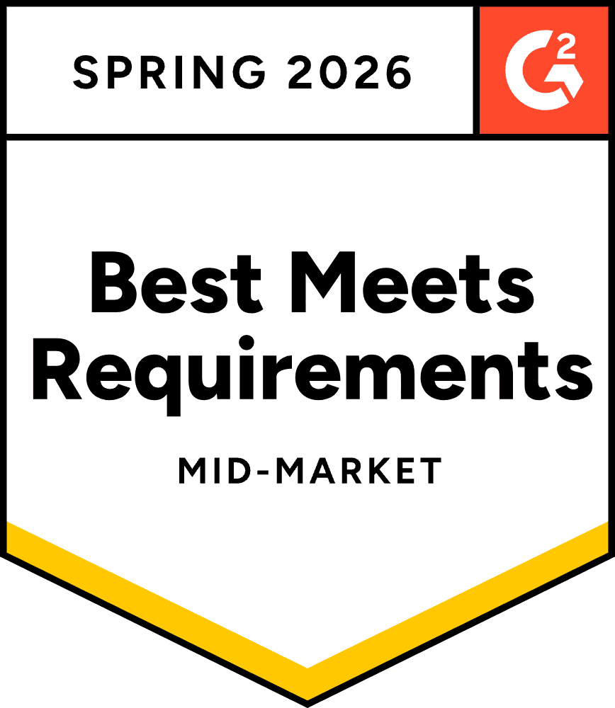 G2 Best Meets Requirements — Mid-Market