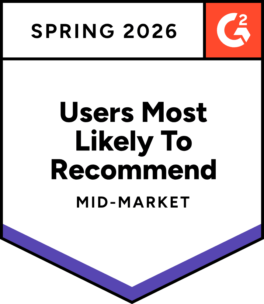 G2 Users Most Likely To Recommend