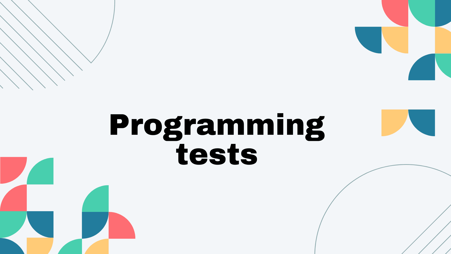 Pruebas de programación