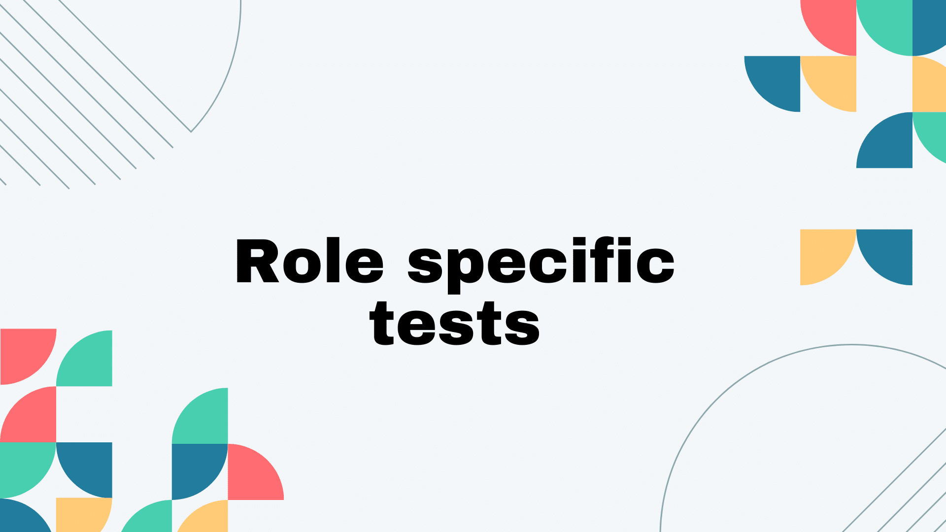Rollenspezifische Tests