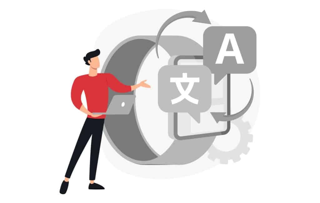 Illustrazione di un team impegnato per un luogo di lavoro più verde e sostenibile