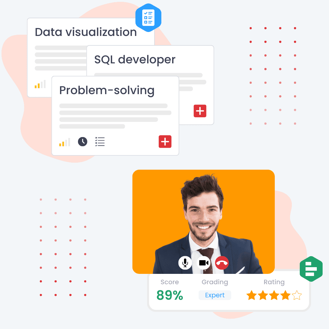 Bulk candidate screening dashboard in Testlify