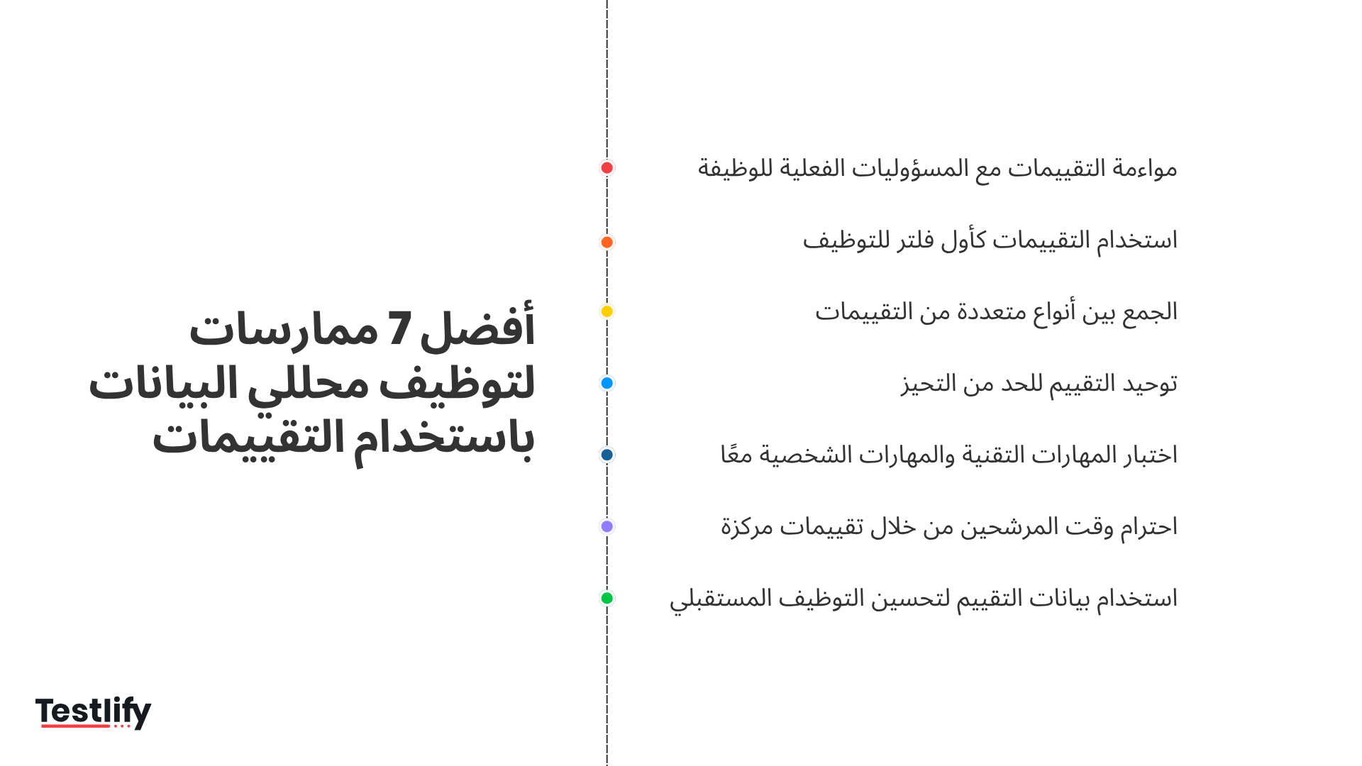 أفضل 7 ممارسات لتوظيف محللي البيانات باستخدام التقييمات
