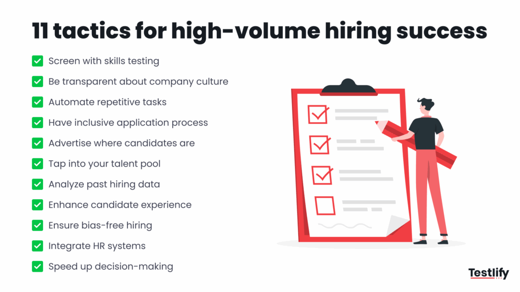 11 ways for high-volume hiring strategies