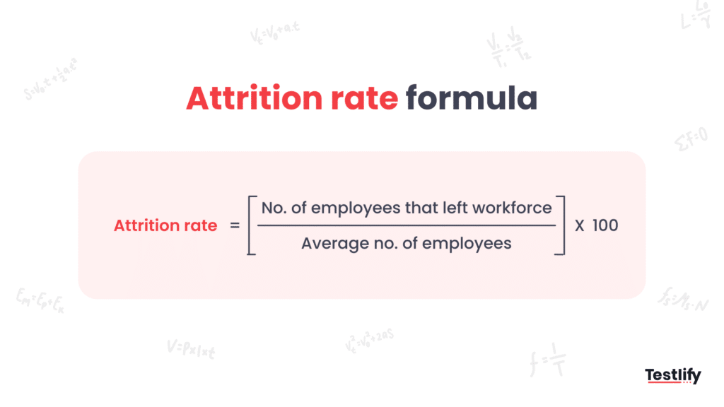 How to calculate attrition rate- Attrition rate formula