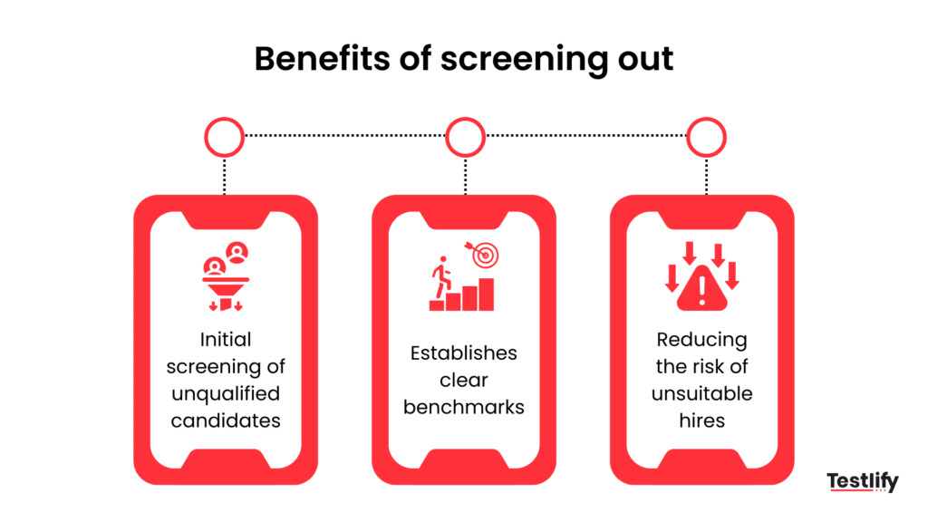 Benefits of screening out