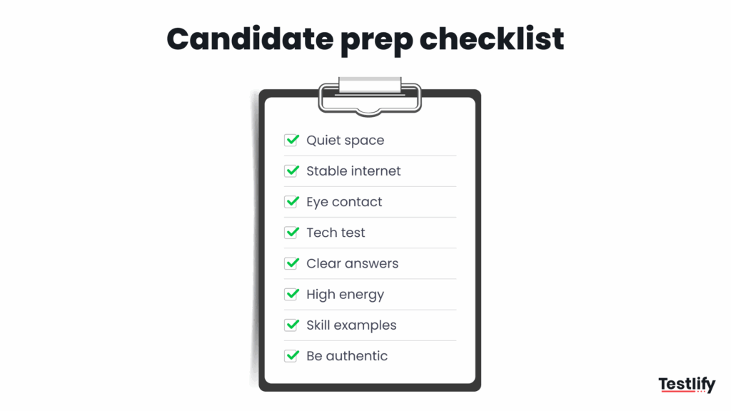 Image showing candidate prep checklist