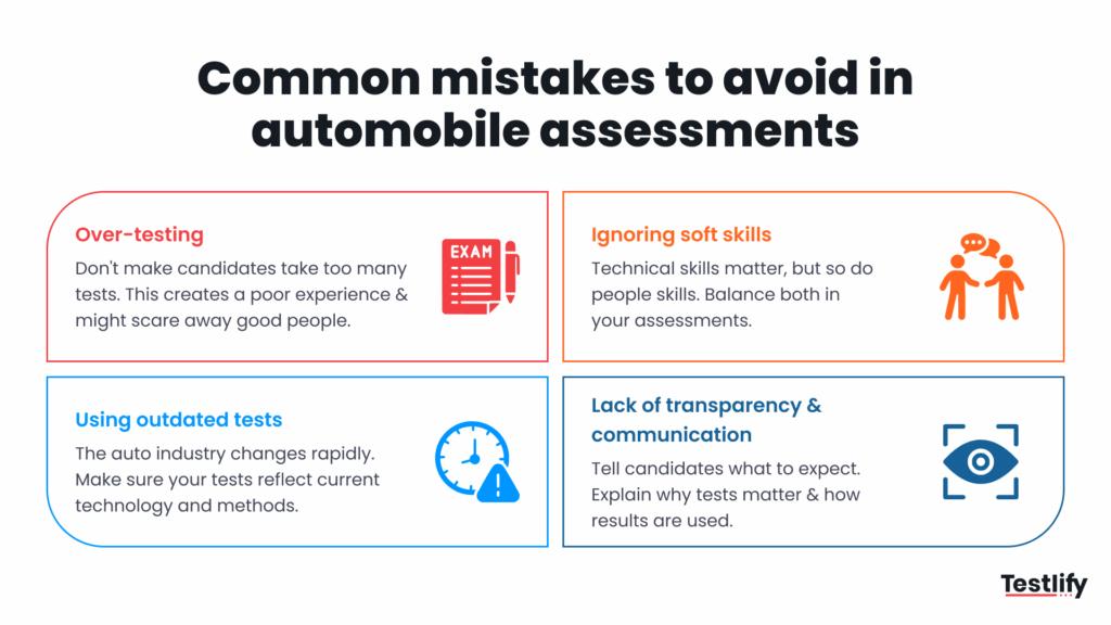 Common mistakes to avoid in automotive pre-hire testing