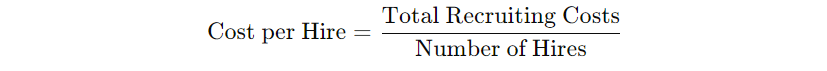 Cost per hire