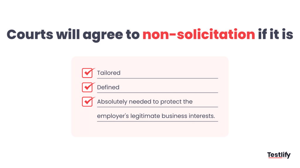 When courts will enforce a non-solicitation agreement