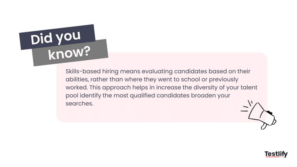 Skills based hiring definition