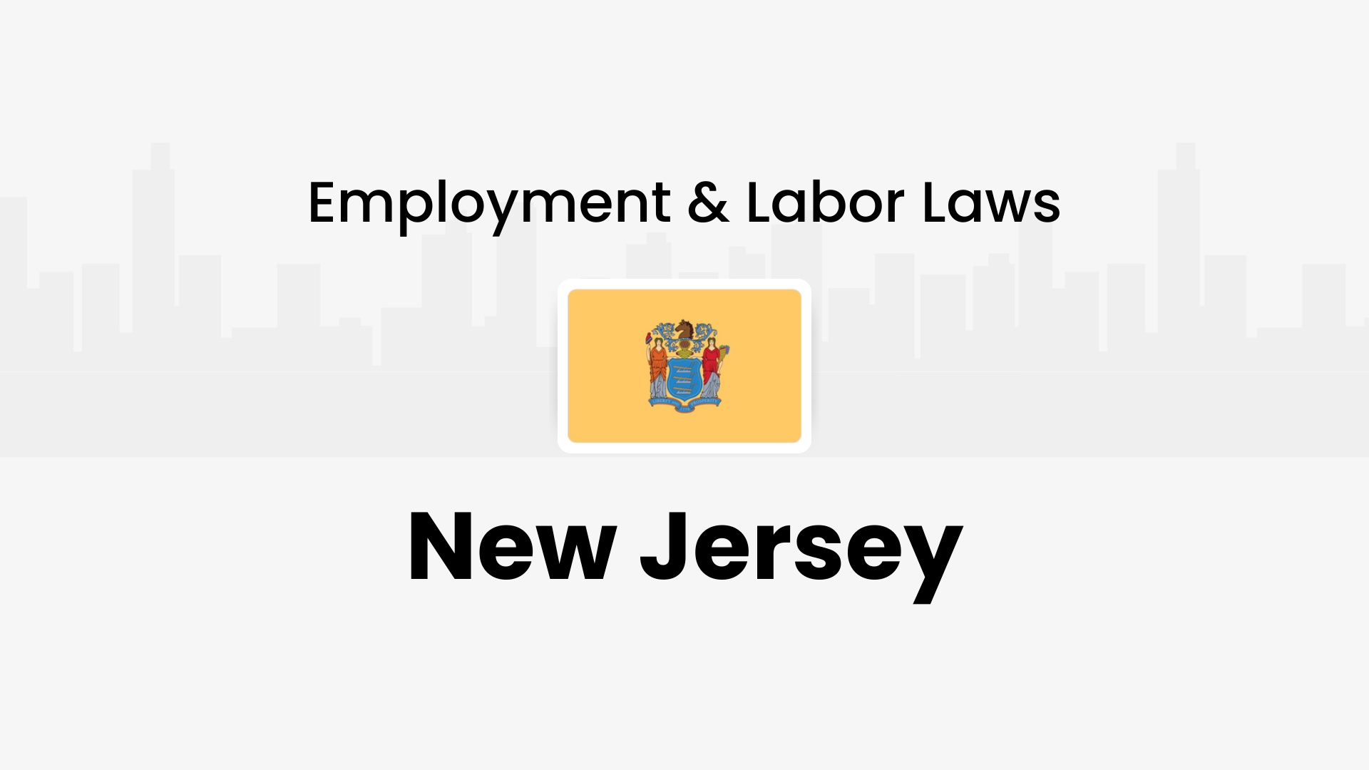 New Jersey employment and labor laws 2026