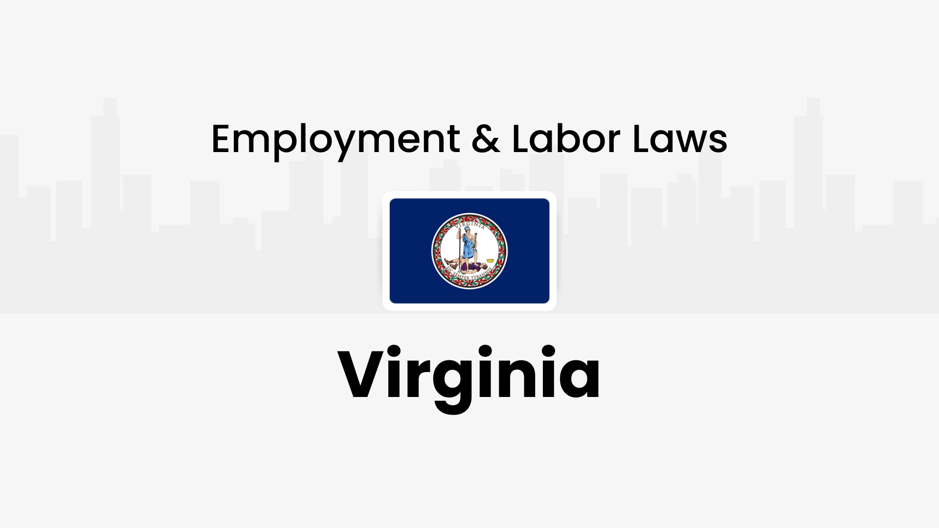 Virginia employment and labor laws 2026