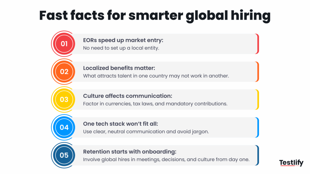 Infographic for fast facts for smarter global hiring