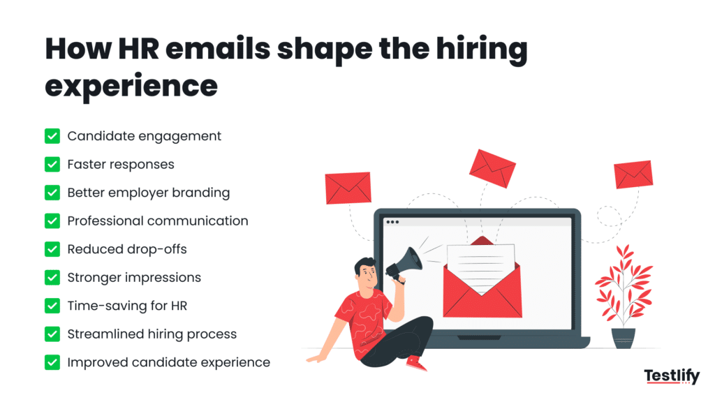 How HR communication emails shape the candidate hiring experience