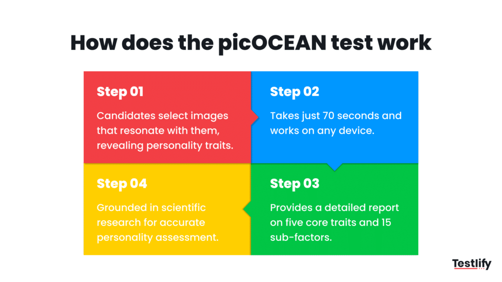 Infographic for picOCEAN test working