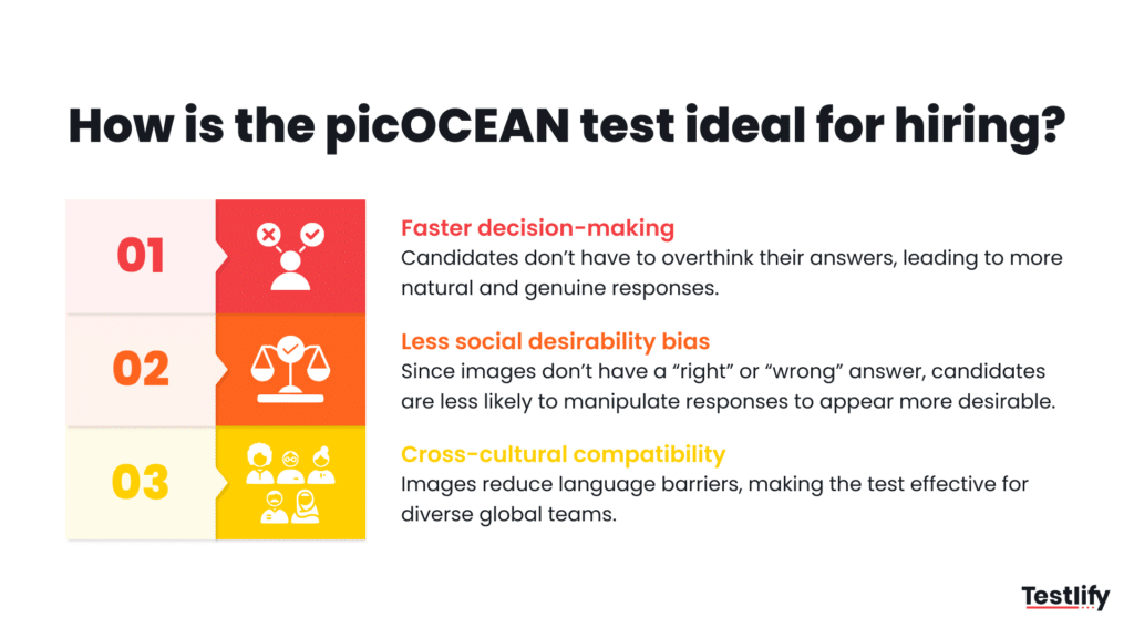 Infographic for How is the picOCEAN test ideal for hiring_