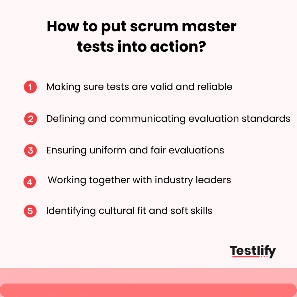 How to put scrum master tests into action