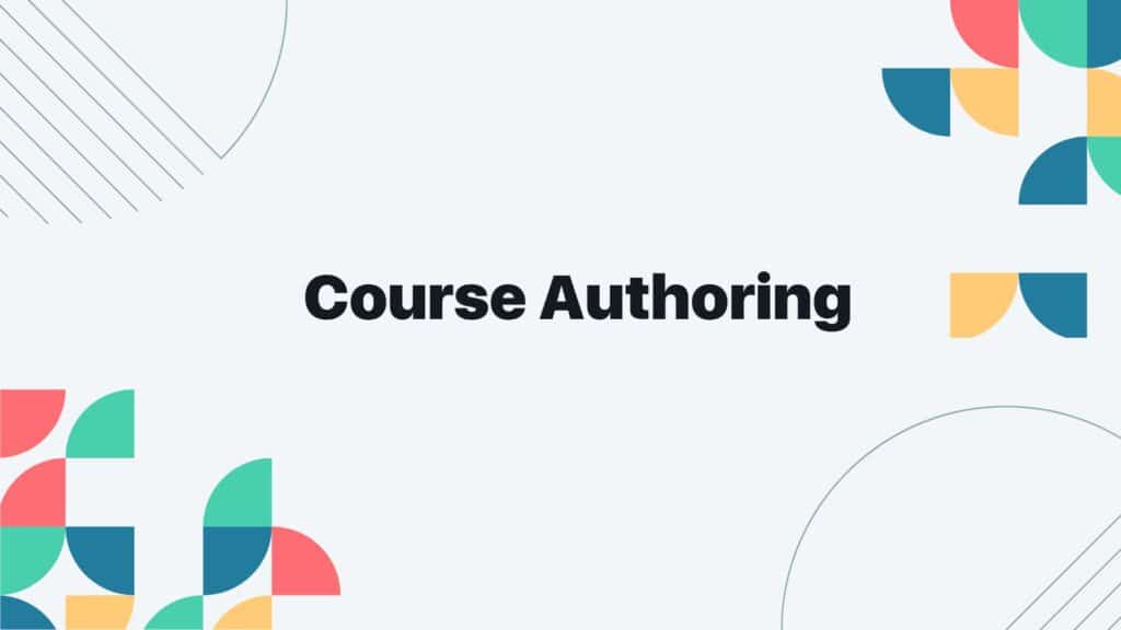 Course authoring