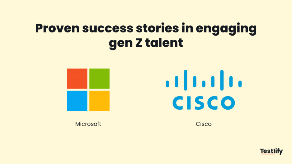 Image showing real life examples of success stories in engaging Gen Z talent