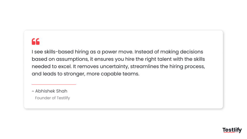 Quote about skill-based hiring