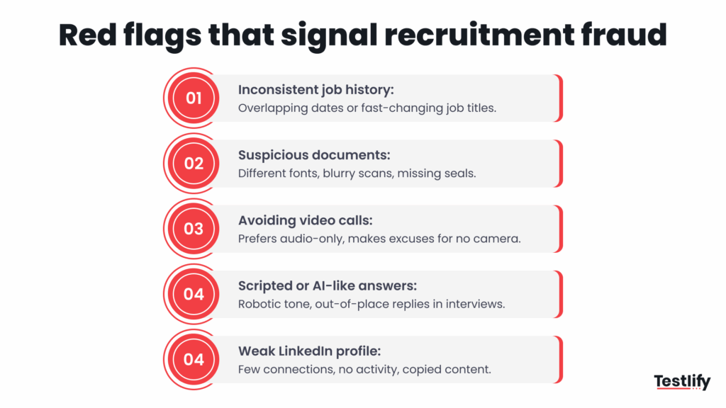 Image showing red flags that signal recruitment fraud