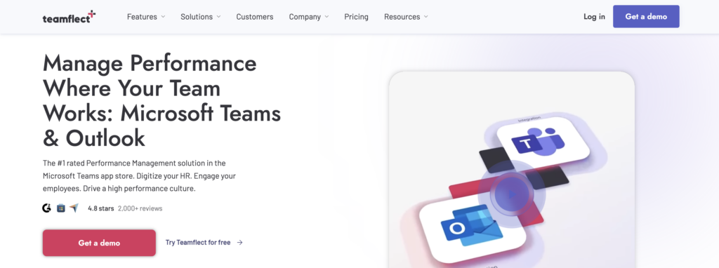 Teamflect Microsoft Teams performance management