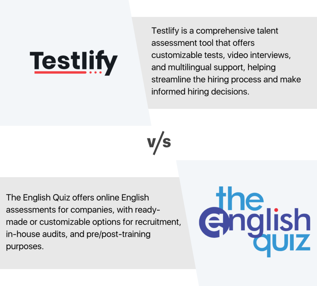 The English Quiz alternative
