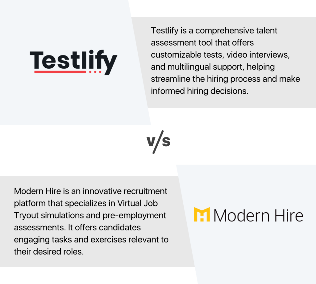 Modern Hire alternative