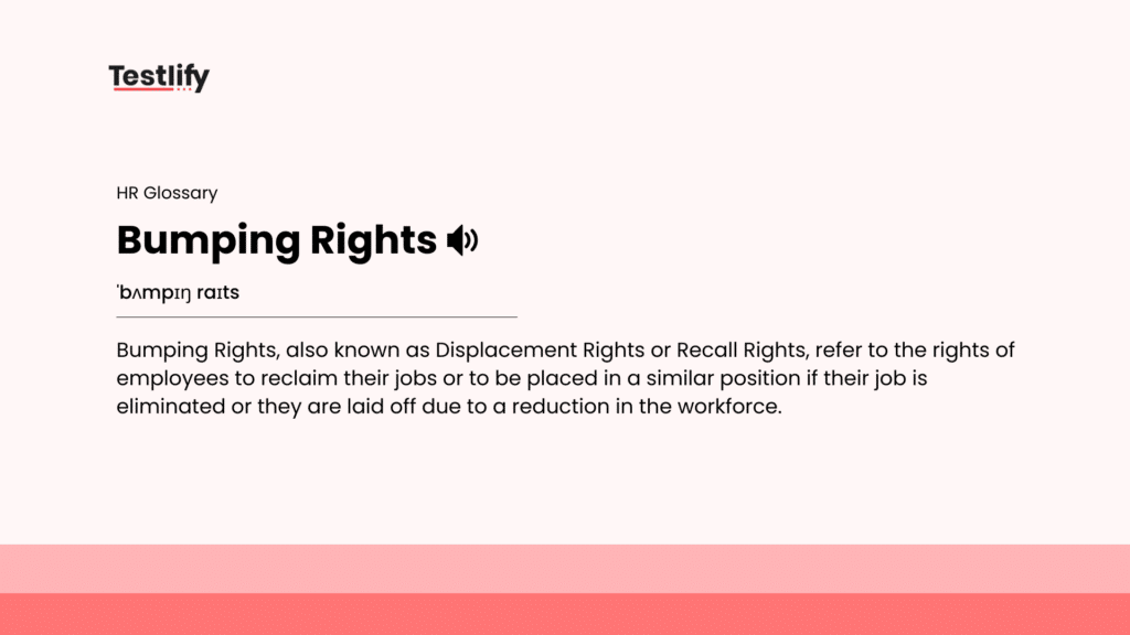 Image showing the meaning of bumping rights
