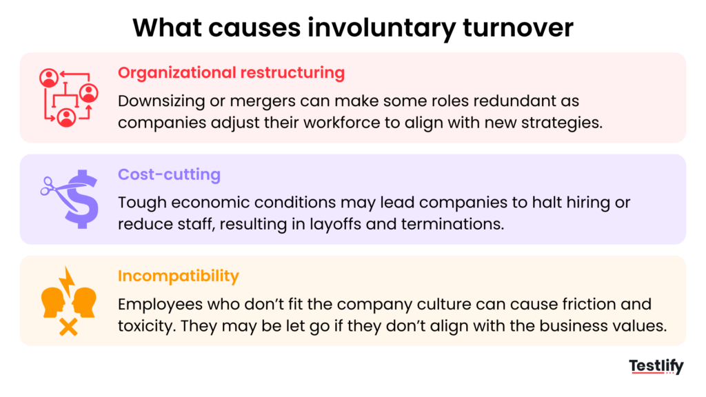 Common causes of involuntary turnover