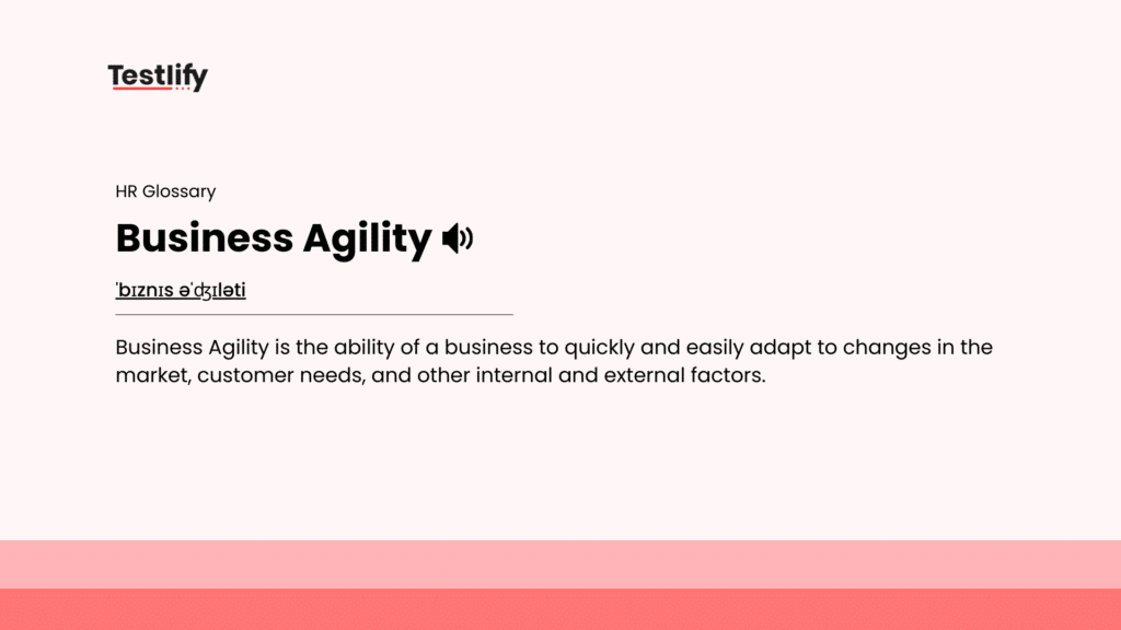 Image showing the meaning of business agility