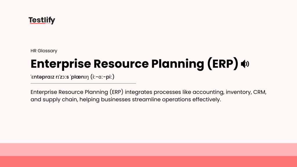 Image showing the meaning of enterprise resource planning