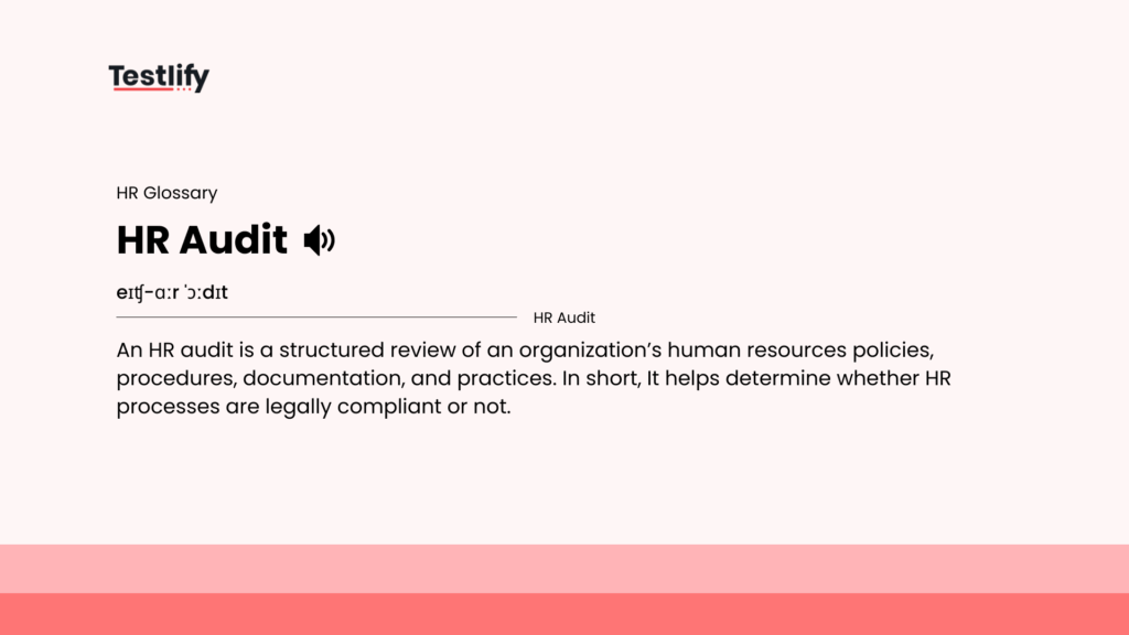 Image showing the meaning of HR audit