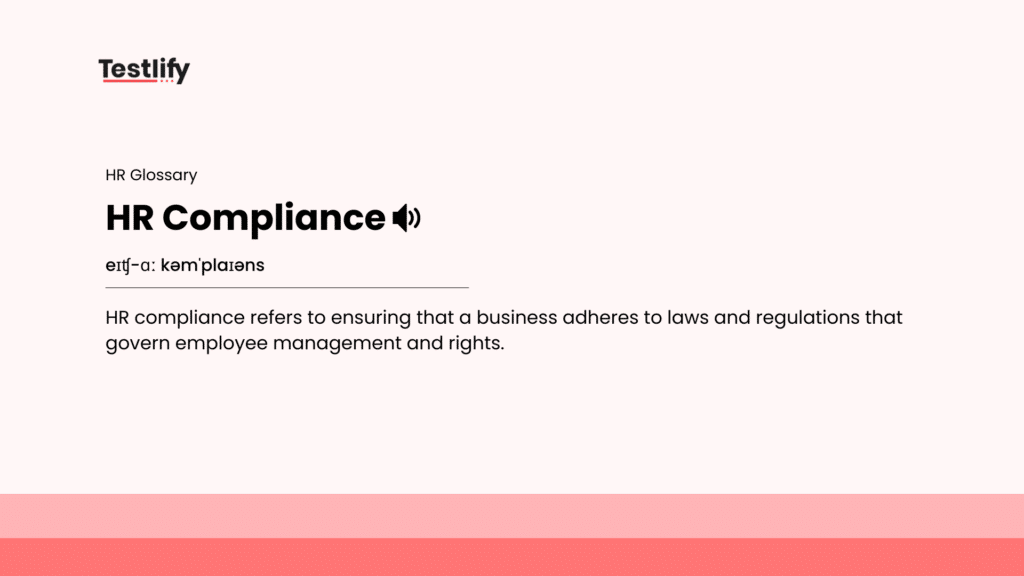 Image showing the meaning of HR compliance