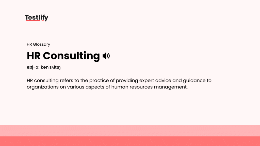 Image showing the meaning of HR consulting