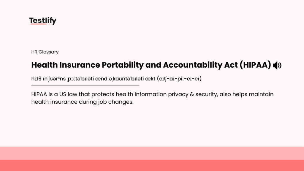 Image showing the meaning of Health Insurance Portability and Accountability Act (HIPAA)