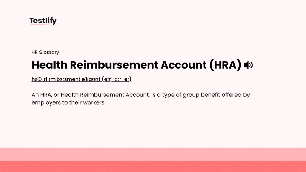 Image showing the meaning of health reimbursement account