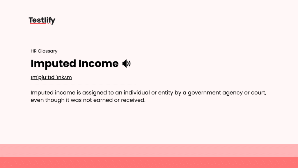 Image showing the meaning of imputed income