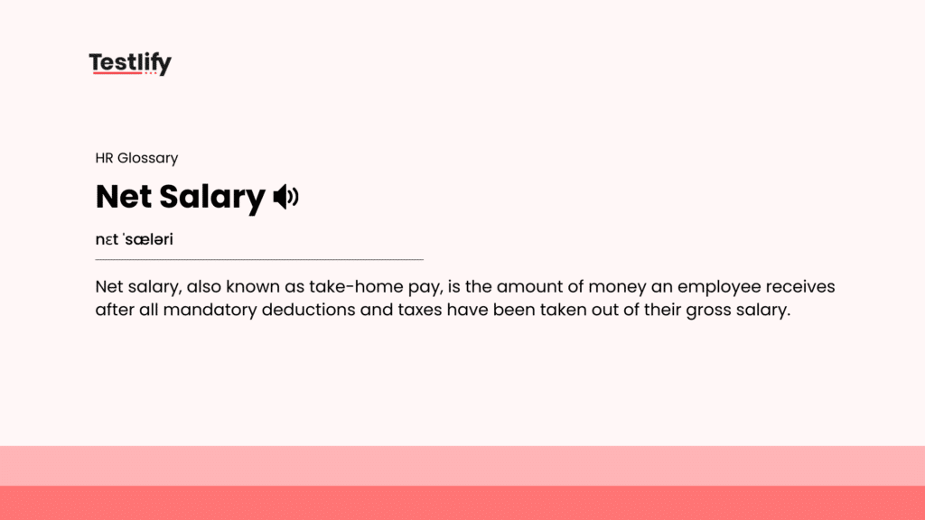 Image showing the meaning of net salary
