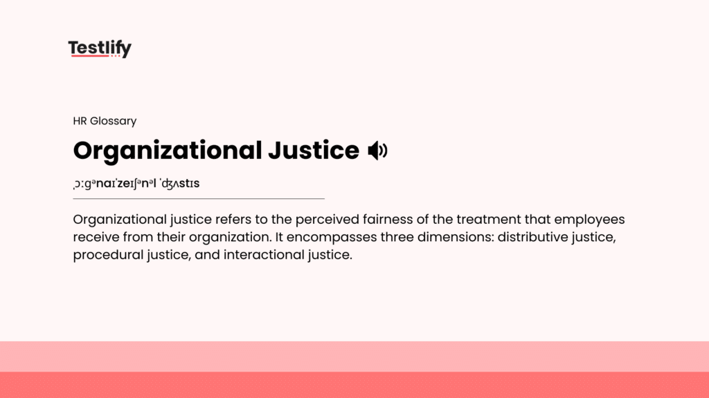 Image showing the meaning of organizational justice