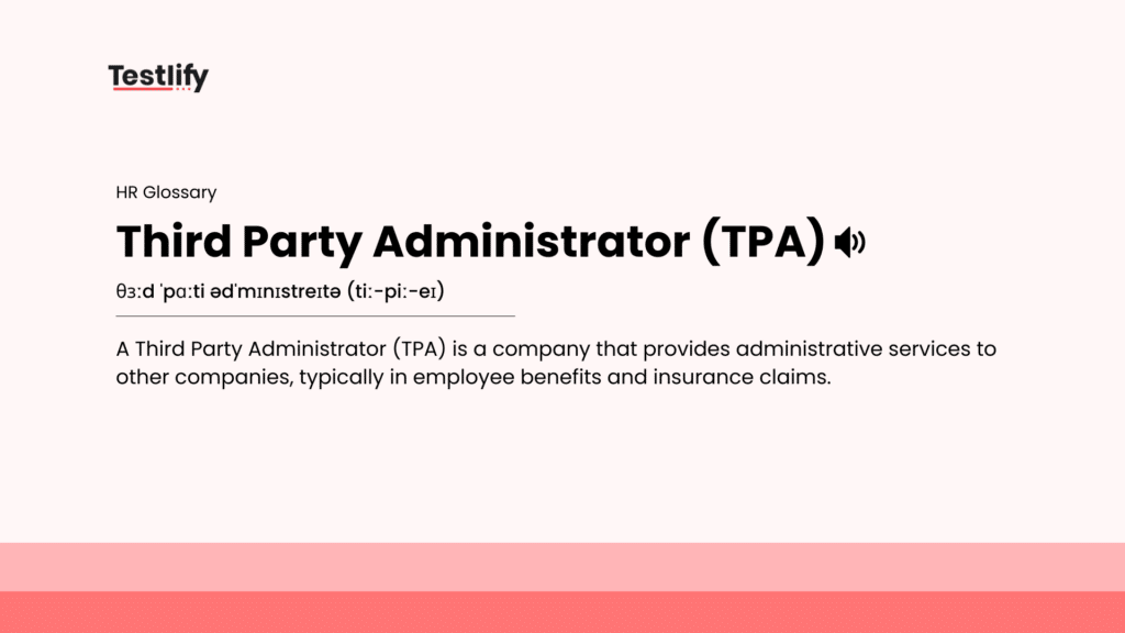 Image showing the meaning of third party administrator