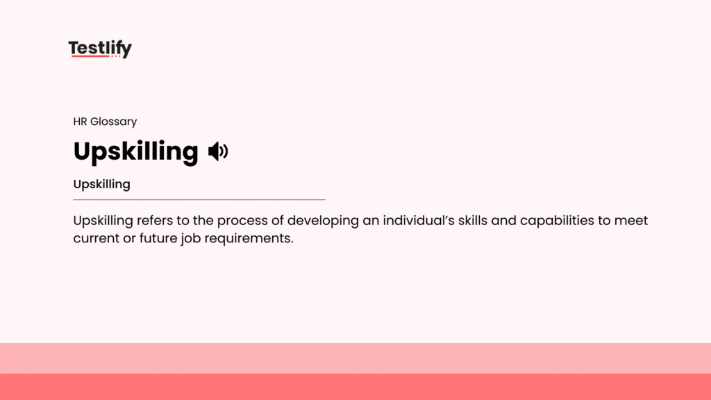 Image showing the meaning of upskilling