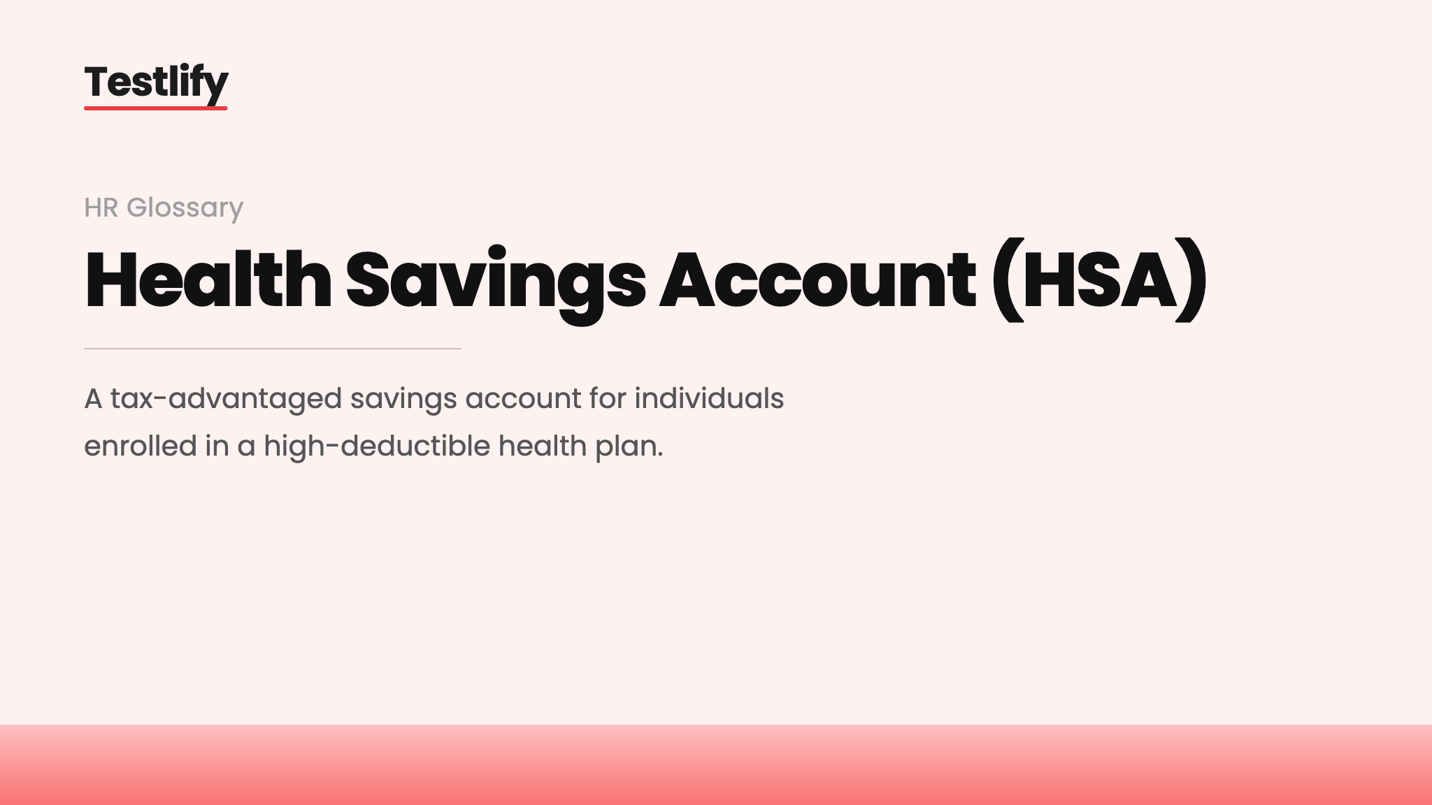 Image showing the meaning of a Health Savings Account