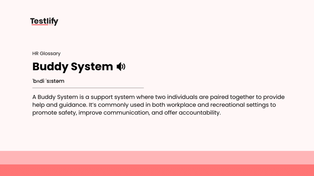 Image showing the meaning of Buddy System