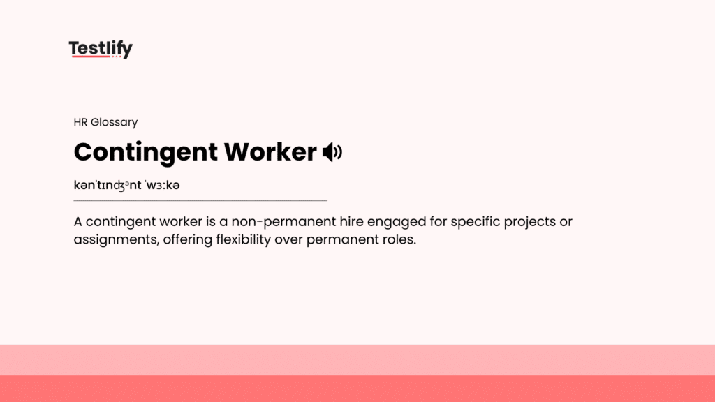 Image showing the meaning of contingent worker
