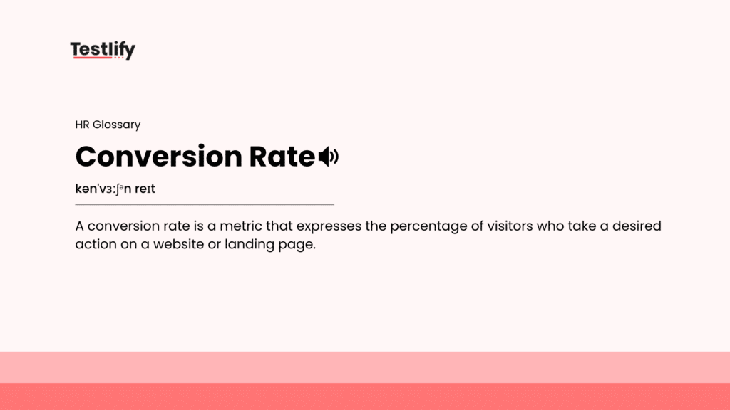 Image showing the meaning of conversion rate