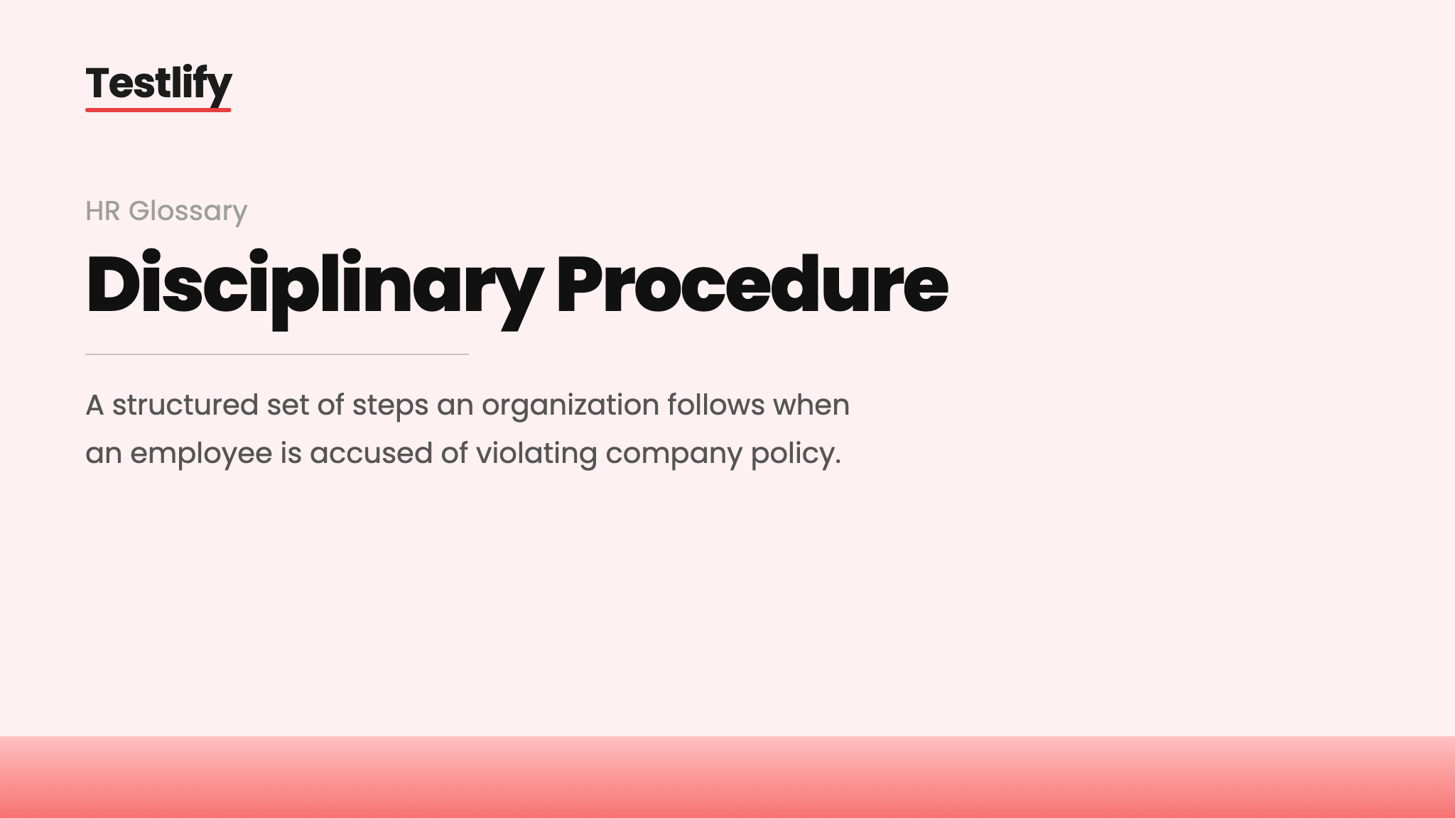 Image showing the meaning of disciplinary procedure